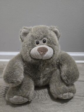 Vintage Grizzly Bear Plush Brownish Gray 12" Fiesta Stuffed Animal Collection